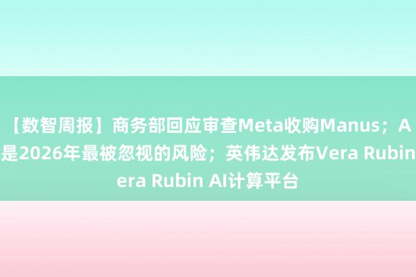 【数智周报】商务部回应审查Meta收购Manus；AI驱动的通胀是2026年最被忽视的风险；英伟达发布Vera Rubin AI计算平台