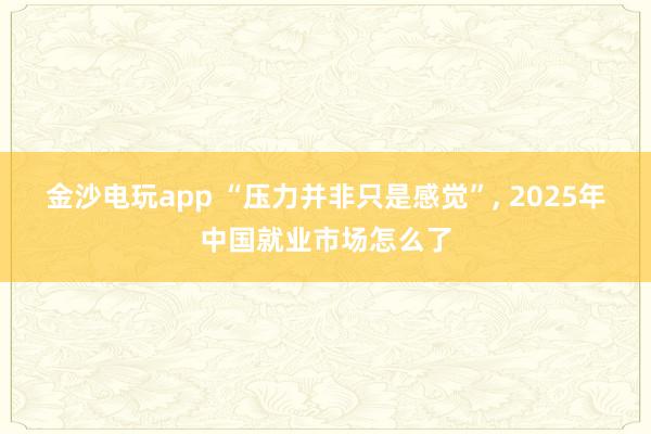 金沙电玩app “压力并非只是感觉”, 2025年中国就业市场怎么了