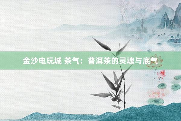 金沙电玩城 茶气:普洱茶的灵魂与底气