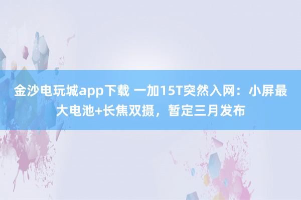 金沙电玩城app下载 一加15T突然入网：小屏最大电池+长焦双摄，暂定三月发布