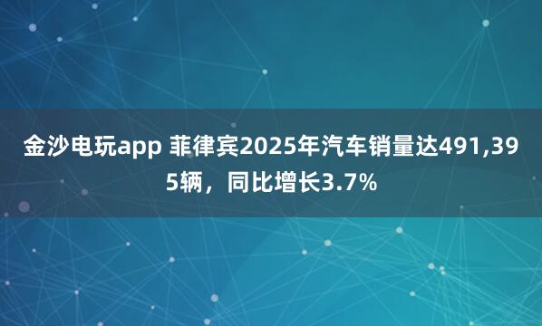 金沙电玩app 菲律宾2025年汽车销量达491,395辆,同比增长3.7%