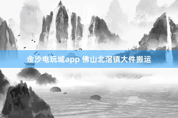 金沙电玩城app 佛山北滘镇大件搬运