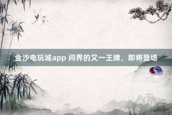 金沙电玩城app 问界的又一王牌，即将登场