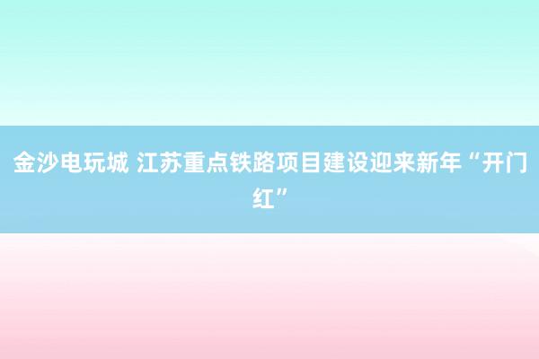 金沙电玩城 江苏重点铁路项目建设迎来新年“开门红”