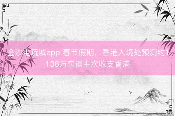 金沙电玩城app 春节假期,香港入境处预测约1138万东谈主次收支香港
